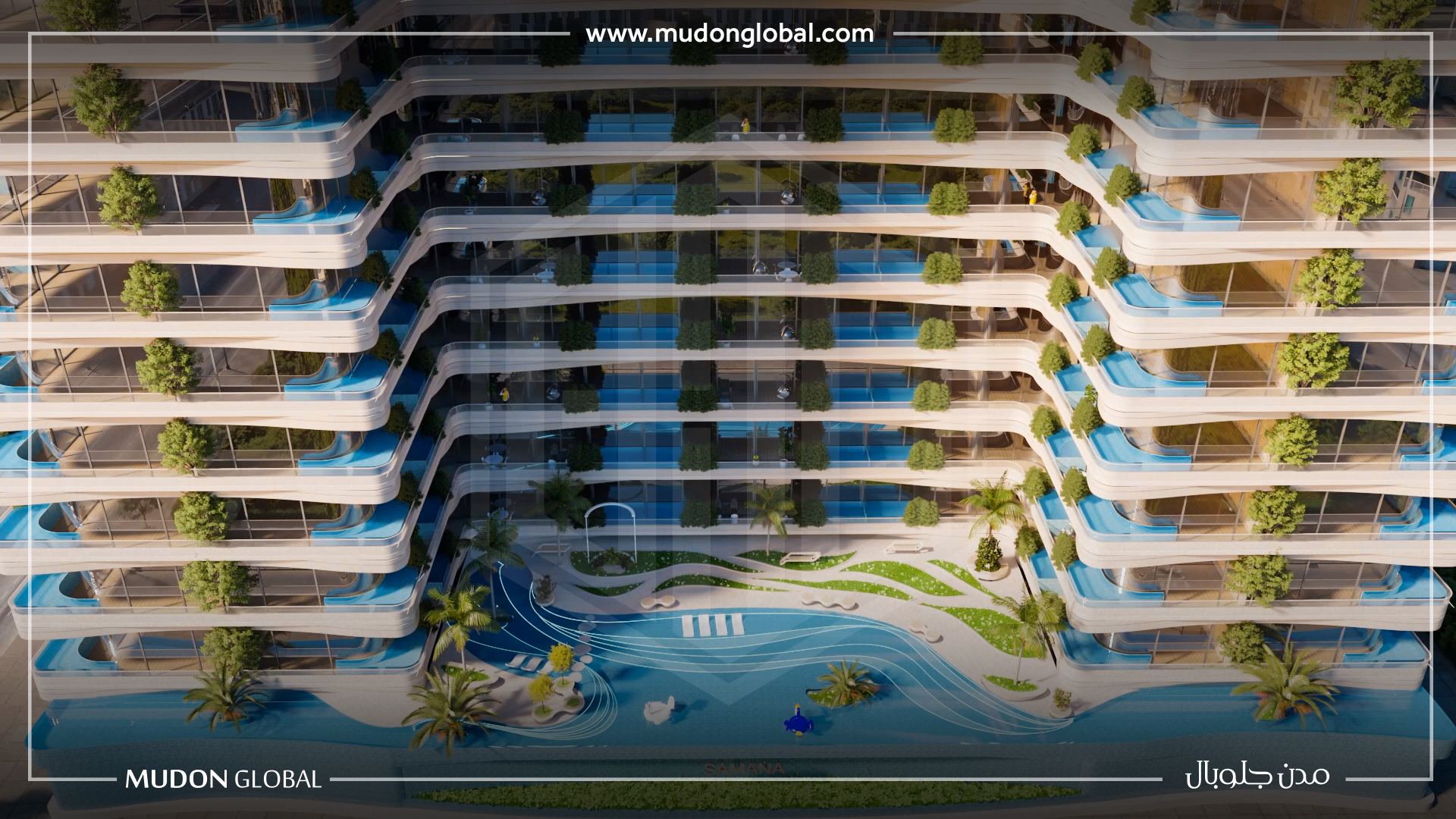 IVY Garden – Samana – آپارتمان 3 خوابه